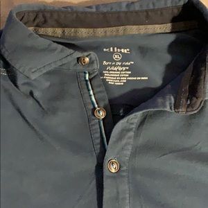 Men’s blue Kühl collared shirt